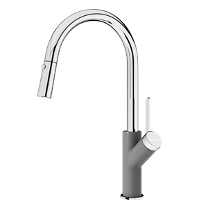 Vòi rửa bát rút dây Ponte Grey